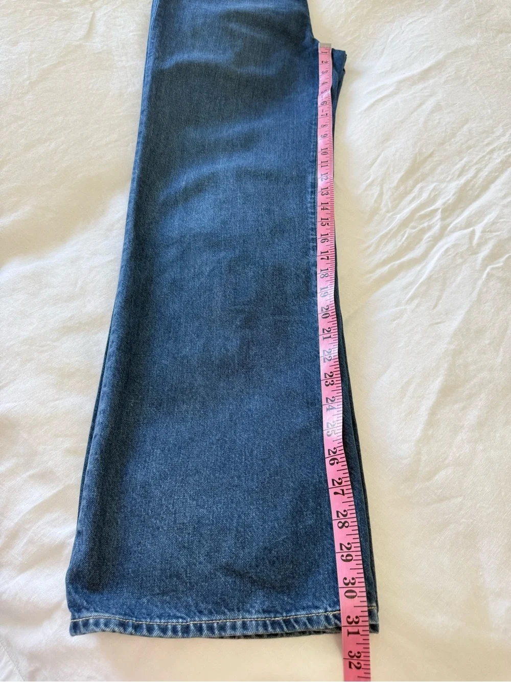 J.Crew | Women's 28 (31” Inseam) | '90s Wide-Leg Jeans Blue Denim High Rise